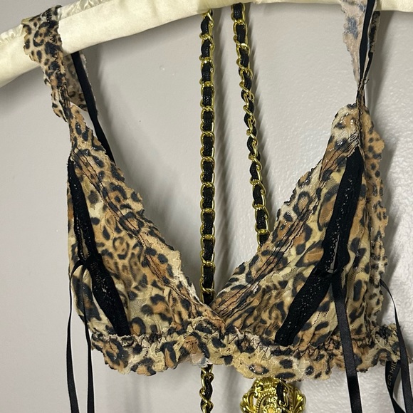 Leopard open tie bralette ๐๐ค Hanky Panky After Midnight ๐ ๐ - Picture 8 of 8